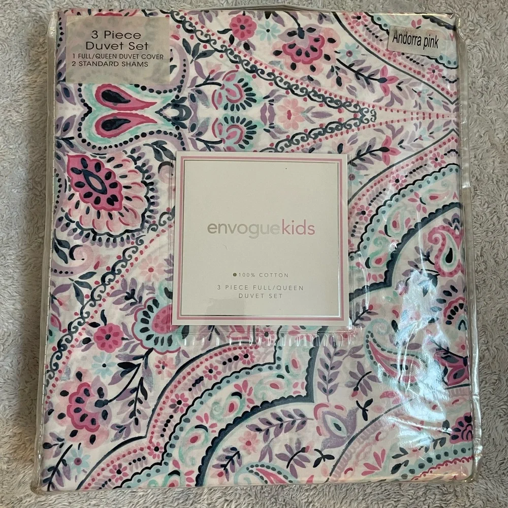 Envogue Kids Pink and Blue Duvet Cover Set